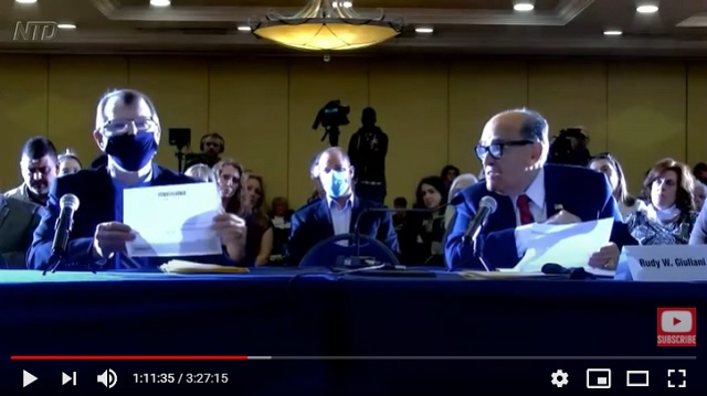 Republican 2020 election fraud hearing Nov. 25