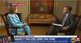 Nancy Pelosi lies about Shiff's parody in ABC video interview