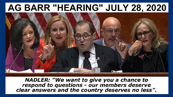 AG Bar hearing meme video documenting TDS on full display as each Dem member vents a tirade of accusations against Barr and Trump including violating the oath of office. brutalizing peaceful protesters and being responsible for the death of thousands of Americans from Coronavirus