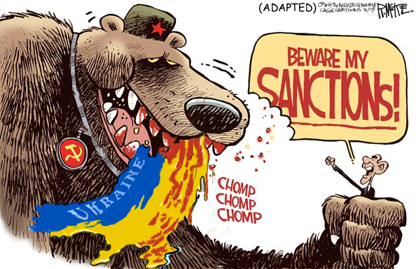 Sanctions against Russia by Biden and all the world's democracies will not deter Putin from his conquest of the entire Black Sea coast and the separatist regions in Eastern Ukraine