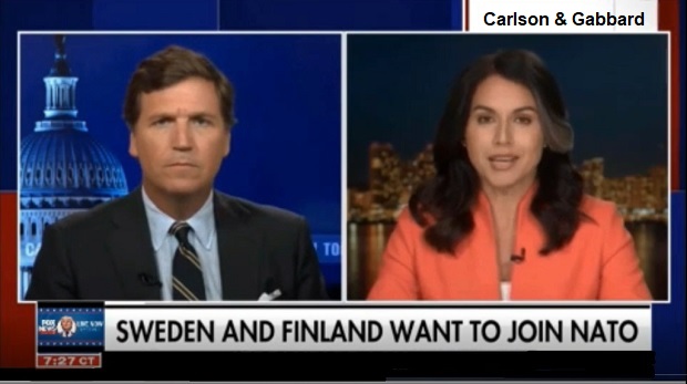 Tucker Carson & Tulsi Gabbard team up to vilify NATO and U.S. support for Ukraine