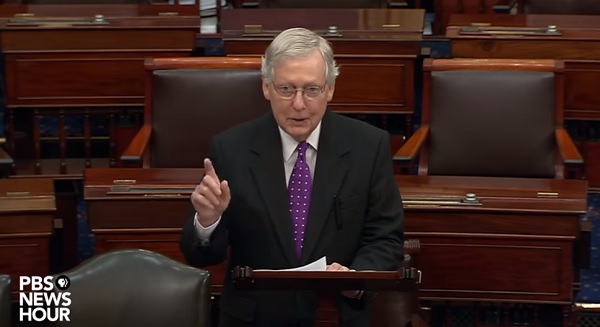 video - Sen. McConnell speech summary of senate impeachment trial Feb. 3, 2020
