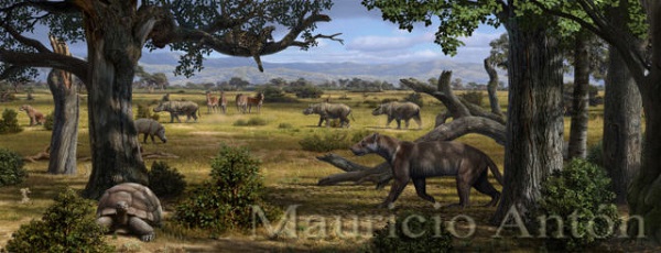 Mid-Miocene Spain by Mauricio Antón
