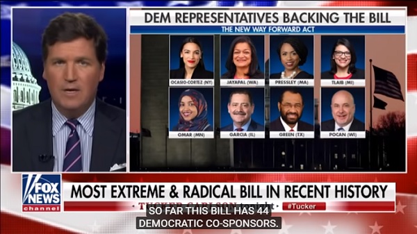 video - Tucker Carlson expose of New Way Forward Act