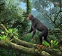 Incipient Bipedal Proconsul Diorama- Kenya 15 Mya