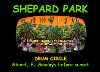 Stuart Drum Circle Poster - Shepard Park, Stuart, FL