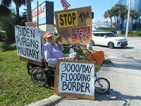 Stop the Steal - Free Speech street performance in my hometown Jan 6, 2021