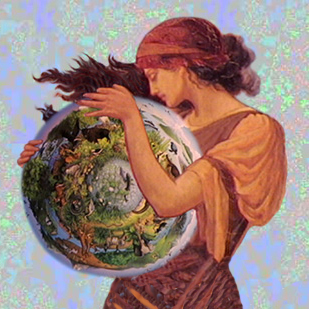 Gaia Embracing Earth Mandala