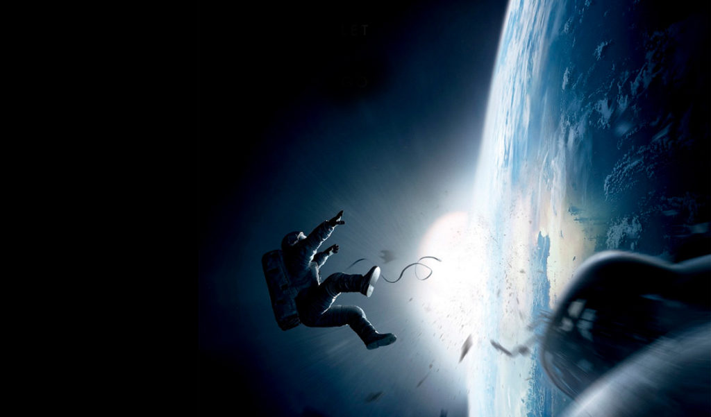 Body In Space - dramatization from 2013 film "Gravity