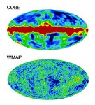 Comparing information detail provided by COBE and WMAP