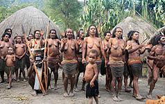 West Papua Dani Women Dancing