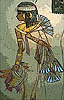 Egyptian Blue Water Lily as motif
