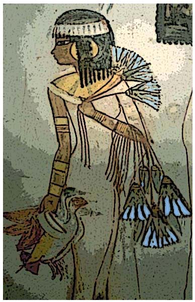 Egyptian Blue Water Lily as motif