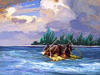 Aboriginal Melanesian Rafting