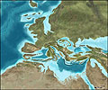 Middle Miocene Tethys Sea Europe - Africa Map by Ron Blakey, Colorado Plateau Geosystems, Arizona USA