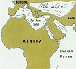 World Map Early Miocene Coasts 20 Ma Image: 1988 The Times Atlas of Past Worlds