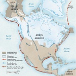 National Geographic Map - Solutrean Migration 24-18 thousand years ago